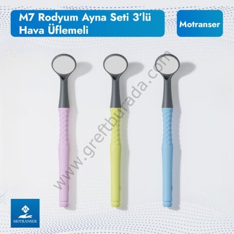 Motranser M7 Hava Üflemeli Rodyum Ayna Seti 3lü