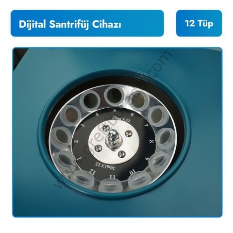 MEDWELT 80-2A Dijital Santrifüj Cihazı – 12 Tüp Kapasiteli