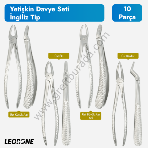 Leobone Klasik Yetişkin Davye Seti - İngiliz Tip