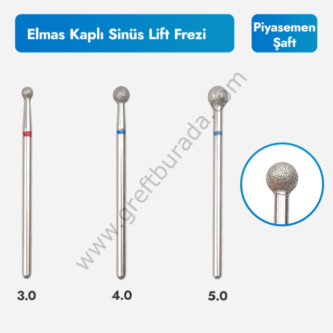 Elmas Rond Frez (Sinüs lift için)