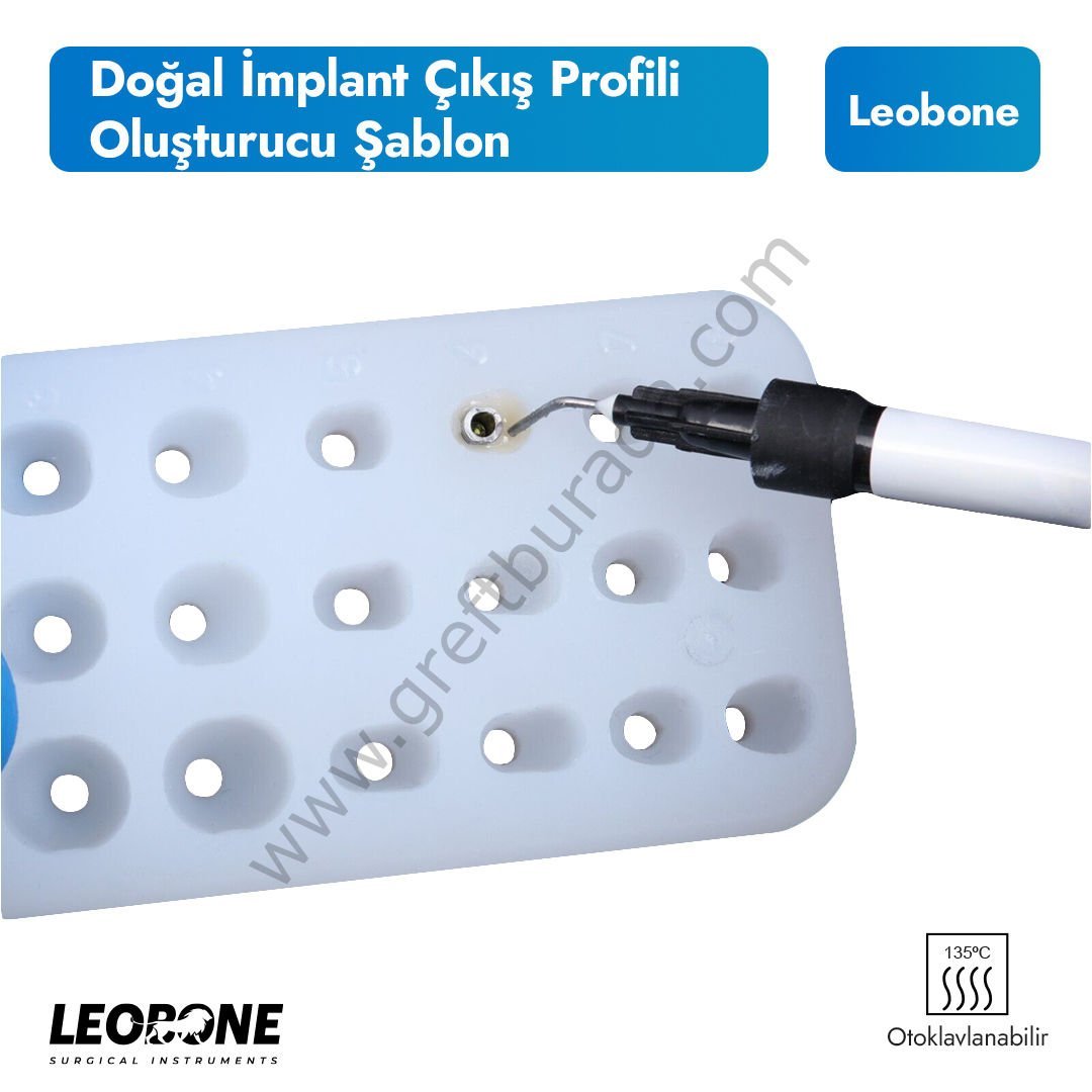 Doğal İmplant Çıkış Profili Oluşturucu Şablon - Otoklavlanabilir