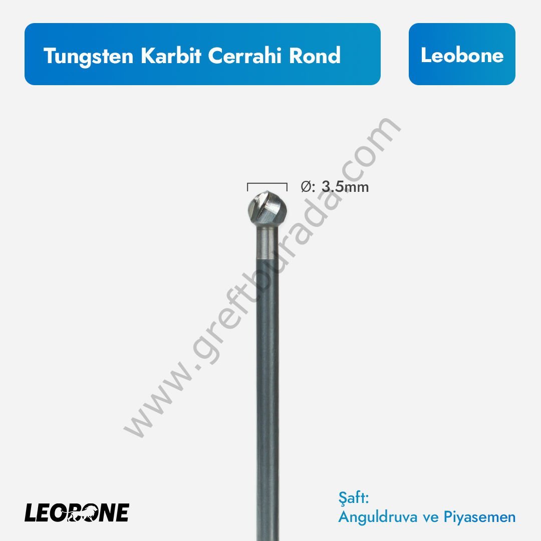 Tungsten Karbit Cerrahi Rond 3.5 mm