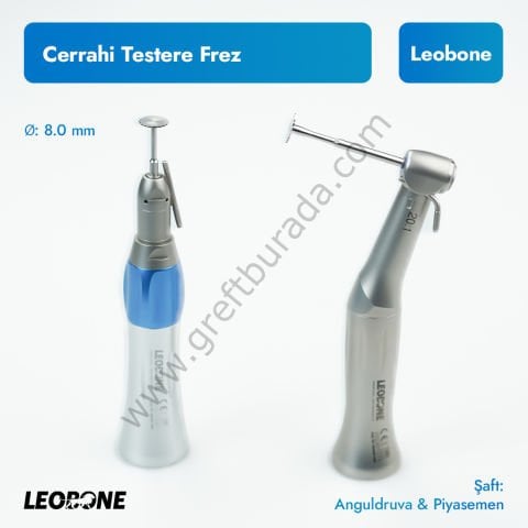 Leobone Cerrahi Testere Frez/Separe 8.0 mm Piyasemen Uyumlu