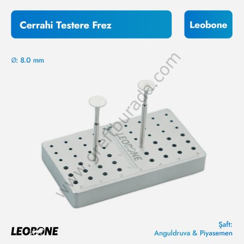 Leobone Cerrahi Testere Frez/Separe 8.0 mm Piyasemen Uyumlu