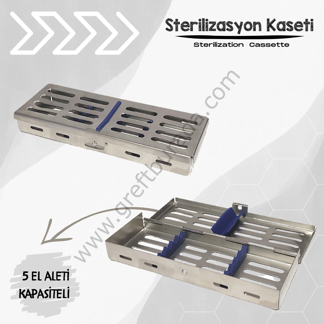 Sterilizasyon Kaseti ( 5 el aleti kapasiteli)