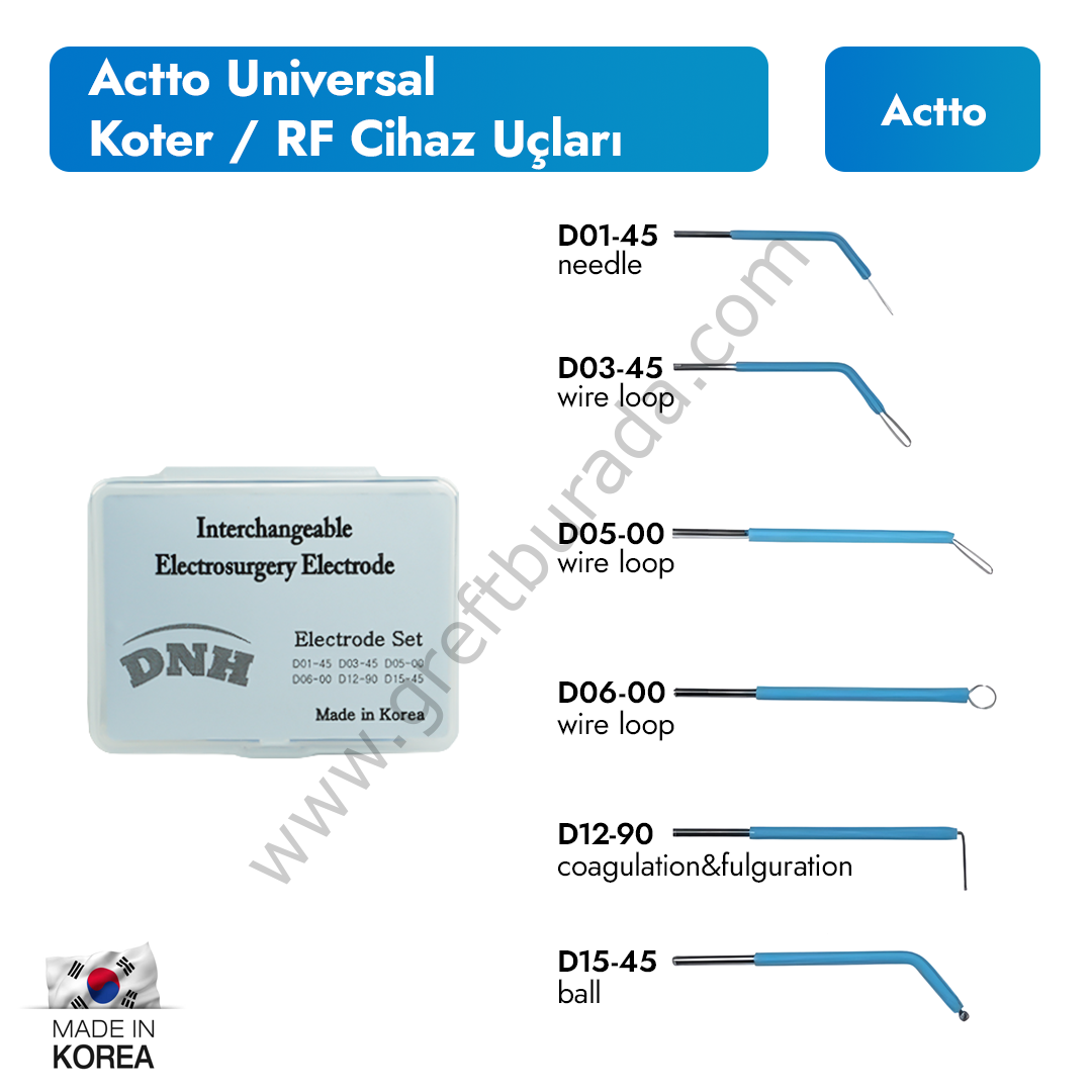 Actto Koter/Radyo Cerrahi Uçları Universal