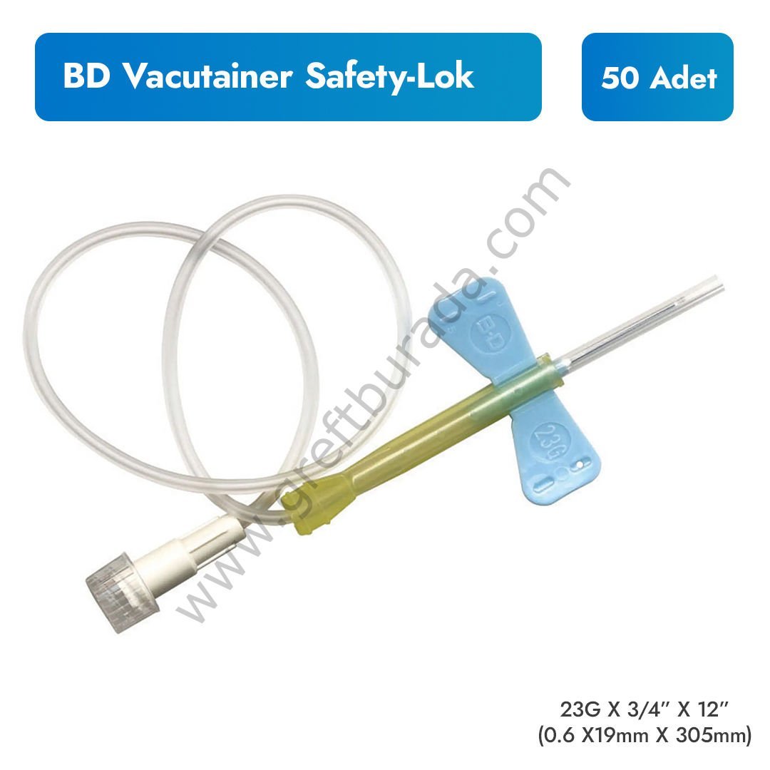 BD Vacutainer® Safety-Lok™ Kan Alma Seti 50'li Paket