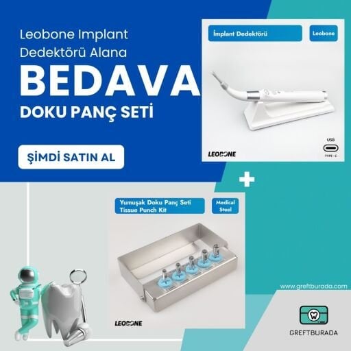 Leobone Implant Dedektörü Alana Yumuşak Doku Panç 